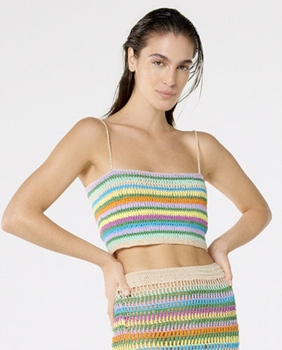 Gallery: Blueman Top Da Spiaggia Top Crochet Listras