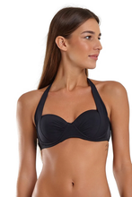 Carica l&#39;immagine nel visualizzatore di Gallery, Gallery: Blueman Reggiseno Top Ibiza Liso Preto
