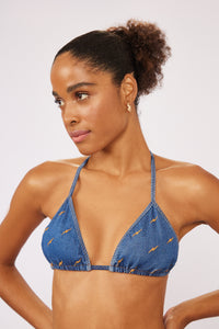 Gallery: Blueman Reggiseno Top Jeans Triangulo-Vies