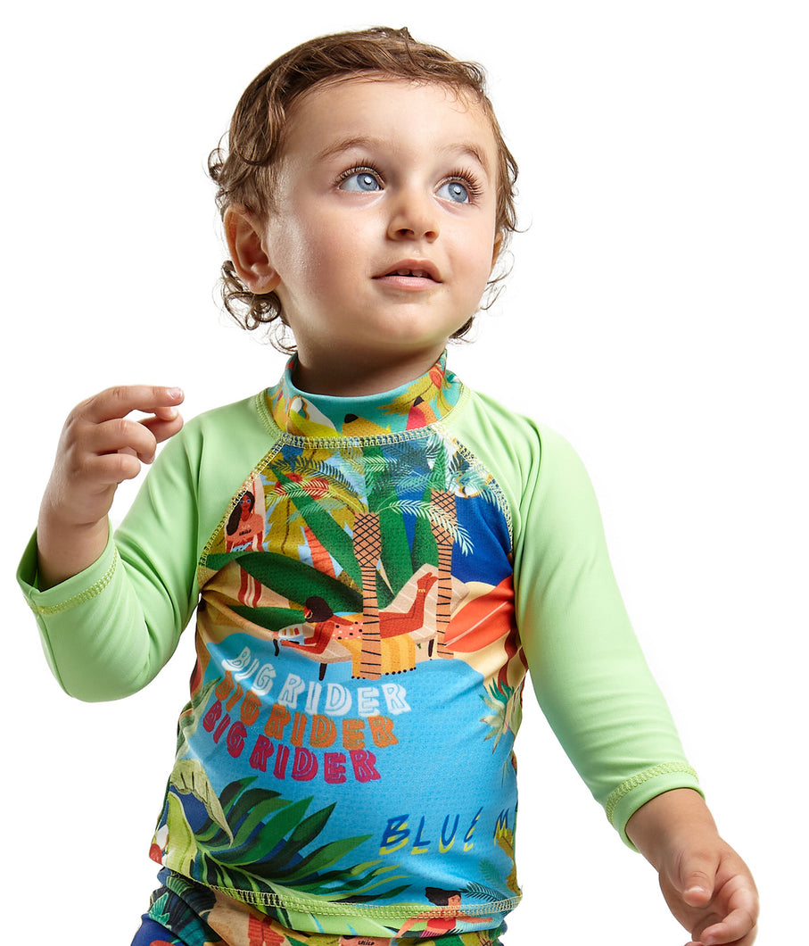 Model Front: Blueman Reggiseno Top John Manga Longa Baby Maresia