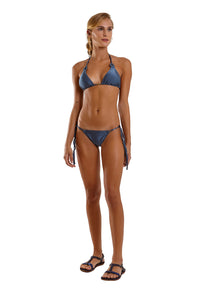Model Front: Blueman Reggiseno Top Liso Azul