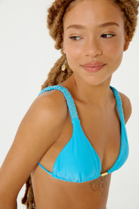 Image 06: Blueman Reggiseno Top Malibu Bordado Blue