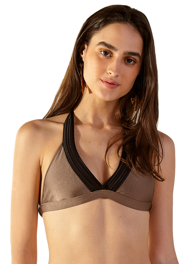 Gallery: Blueman Reggiseno Top Matelasse Caramelo Preto