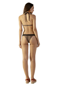 Model Back: Blueman Reggiseno Top Matelasse Caramelo Preto