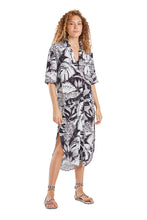 Carica l&#39;immagine nel visualizzatore di Gallery, Model Front: Blueman Vestito Da Spiaggia Vestido Chemise Recortes Eclipse

