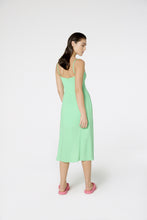 Carica l&#39;immagine nel visualizzatore di Gallery, Model Back: Blueman Midi Dress Vestido Fenda Liso Color
