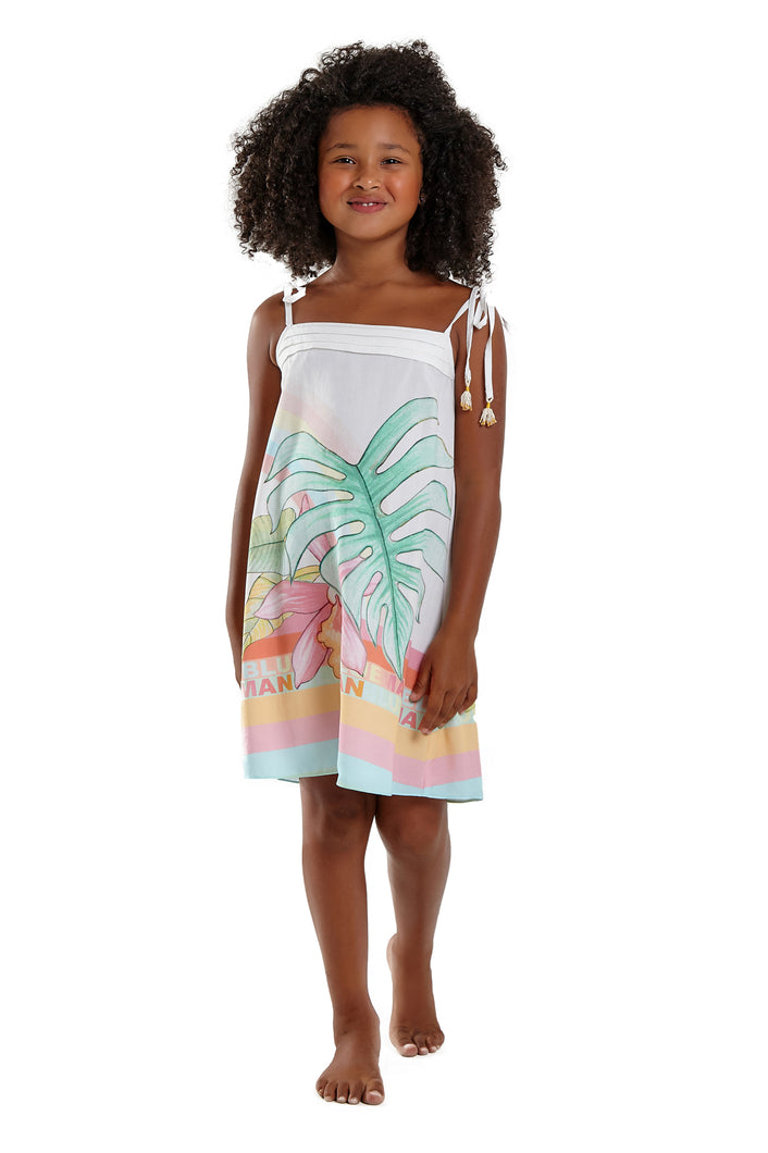 Model Front: Blueman Caftano / Copricostume Vestido Lily O Sorte Espirito Solar