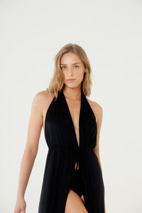 Image 05: Blueman Vestito Da Spiaggia Vestido Saida Duo Liso Preto Mistica