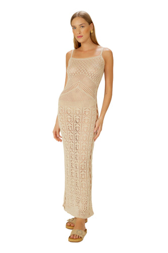 Model Front: Blueman Vestito Da Spiaggia Vestido Tricot Branco
