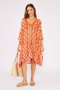 Laranja Midi Dress Tricot