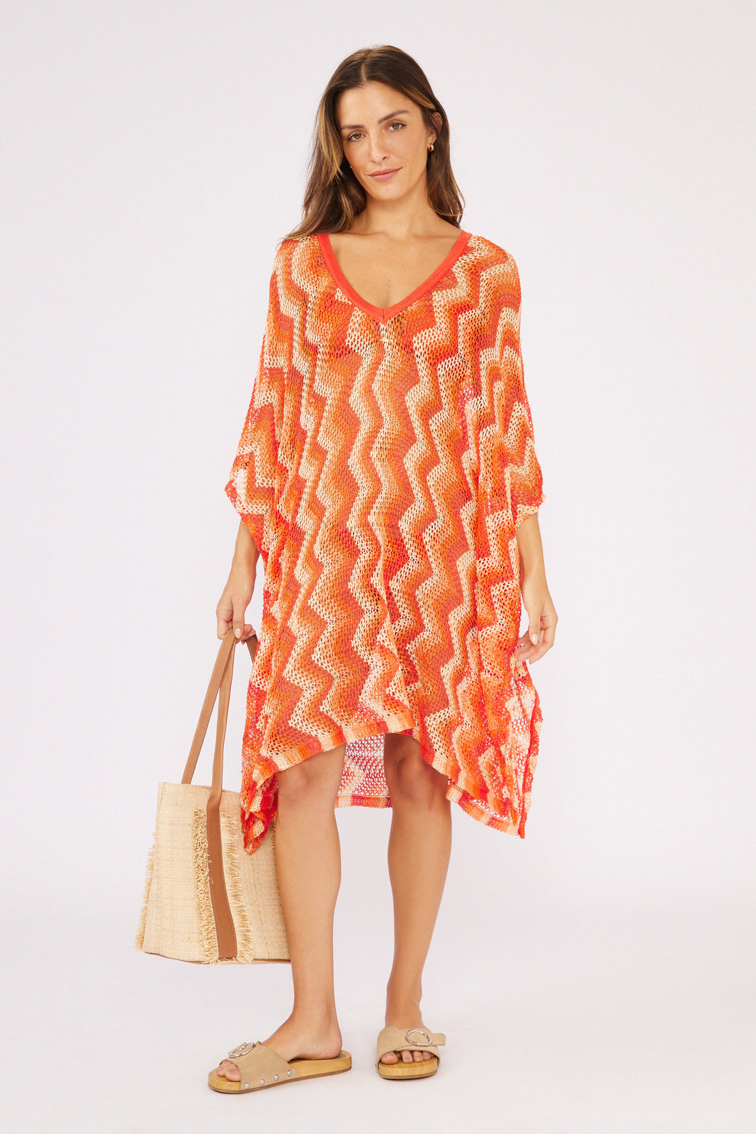 Laranja Midi Dress Tricot