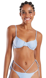 Top Pepe Liso Azul