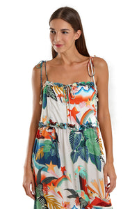 Vestido Longo Olivia Tropical Mess